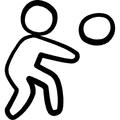 Tennis Forehand Icon from Freehand Set