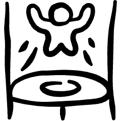 Sport Indoor Skydiving Icon from Freehand Set