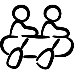 Sport Water Rafting 2 Icon from Freehand Set