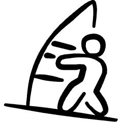 Sport Wind Surfing 1 Icon from Freehand Set