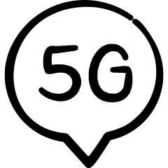 Chat Bubble 5g Icon from Freehand Set