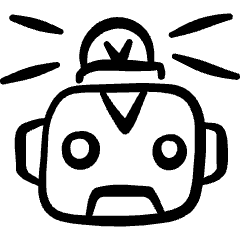 Ai Robot Alarm Icon from Freehand Set