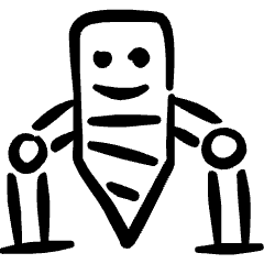 Ai Robot Drill Machine Icon from Freehand Set