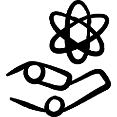 Ai Robot Hand Physics Icon from Freehand Set