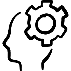 Ai Robot Setting Icon from Freehand Set