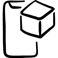 Ar App 3d Visual Phone 2 Icon from Freehand Set