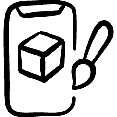 Ar App Designer Tools Icon from Freehand Set