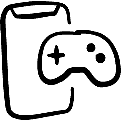 Ar App Gaming Icon from Freehand Set