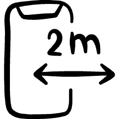 Ar App Ruler Icon from Freehand Set