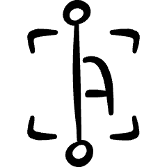 Automated Translation Scan Icon from Freehand Set