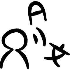 Automated Translation User Voice Icon from Freehand Set