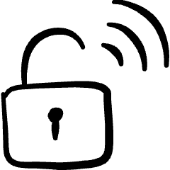 Iot Technology Lock Unlock Icon from Freehand Set