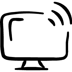 Iot Technology Monitor Icon from Freehand Set