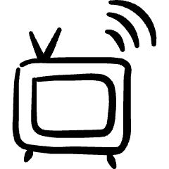 Iot Technology Tv Icon from Freehand Set