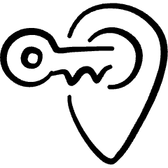 Privacy Location Key Access Icon from Freehand Set