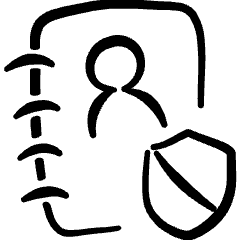 Privacy User Content Protected Icon from Freehand Set