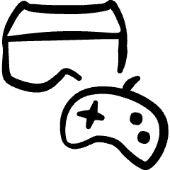 Virtual Reality Vr Connect Controller Icon from Freehand Set