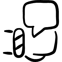 Wearable Device Smart Band Message Icon from Freehand Set