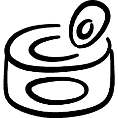 Characteristic Product Ccaned Reserved Icon from Freehand Set