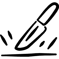 Characteristic Product Scratch Proof Icon from Freehand Set