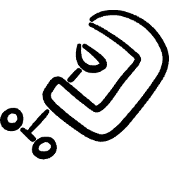 Clamp Small Icon from Freehand Set