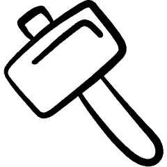 Tools Hammer Icon from Freehand Set