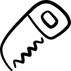 Tools Saw Icon from Freehand Set