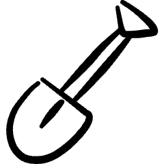 Tools Shovel Icon from Freehand Set