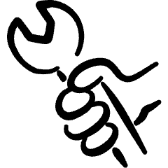 Tools Wrench Hold Icon from Freehand Set