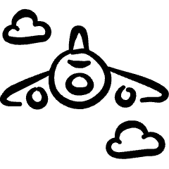 Aircraft Military Plane 1 Icon from Freehand Set