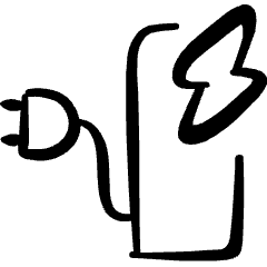 Bicycle Charging Station Icon from Freehand Set