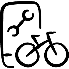Bicycle Electric Maintainance Station Icon from Freehand Set