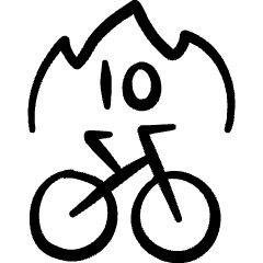 Bicycle Hot Deal Icon from Freehand Set