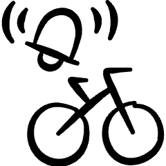 Bicycle Notification Icon from Freehand Set