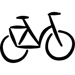 Bicycle Icon from Freehand Set