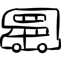 Bus Double 1 Icon from Freehand Set