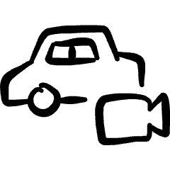 Car Actions Camera Icon from Freehand Set
