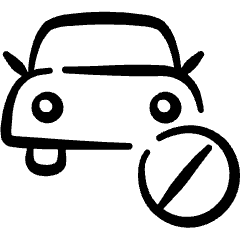 Car Actions Disable 1 Icon from Freehand Set