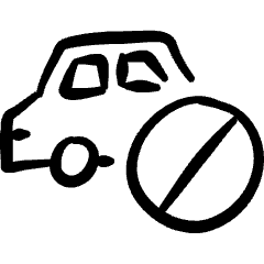 Car Actions Disable Icon from Freehand Set