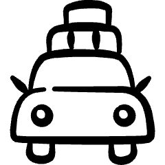 Car Trip Icon from Freehand Set