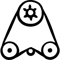 Engines Timing Belt Icon from Freehand Set