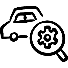 Car Repair Checkup Icon from Freehand Set