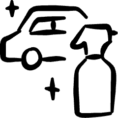 Car Repair Clean Icon from Freehand Set