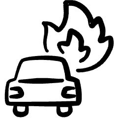 Car Repair Fire 1 Icon from Freehand Set