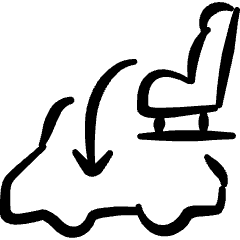 Car Repair Seats Icon from Freehand Set