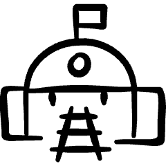 Public Transportation Train Station Icon from Freehand Set