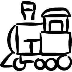 Railroad Steam Engine Train 1 Icon from Freehand Set