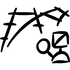 Railroad Track Switch Icon from Freehand Set