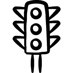 Road Traffic Lights 1 Icon from Freehand Set