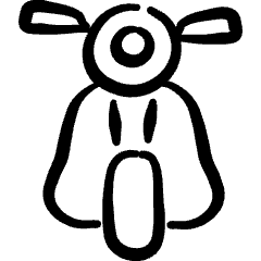 Scooter 2 Icon from Freehand Set